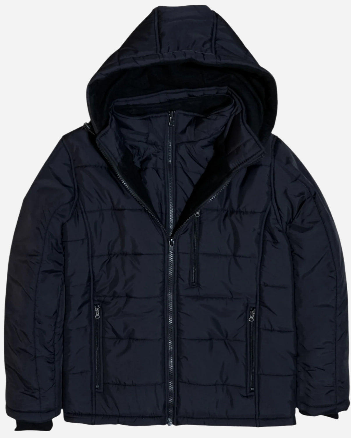 Men's Heavy Padded Full Fleece Insulated Negative Degree Winter Coat J ...