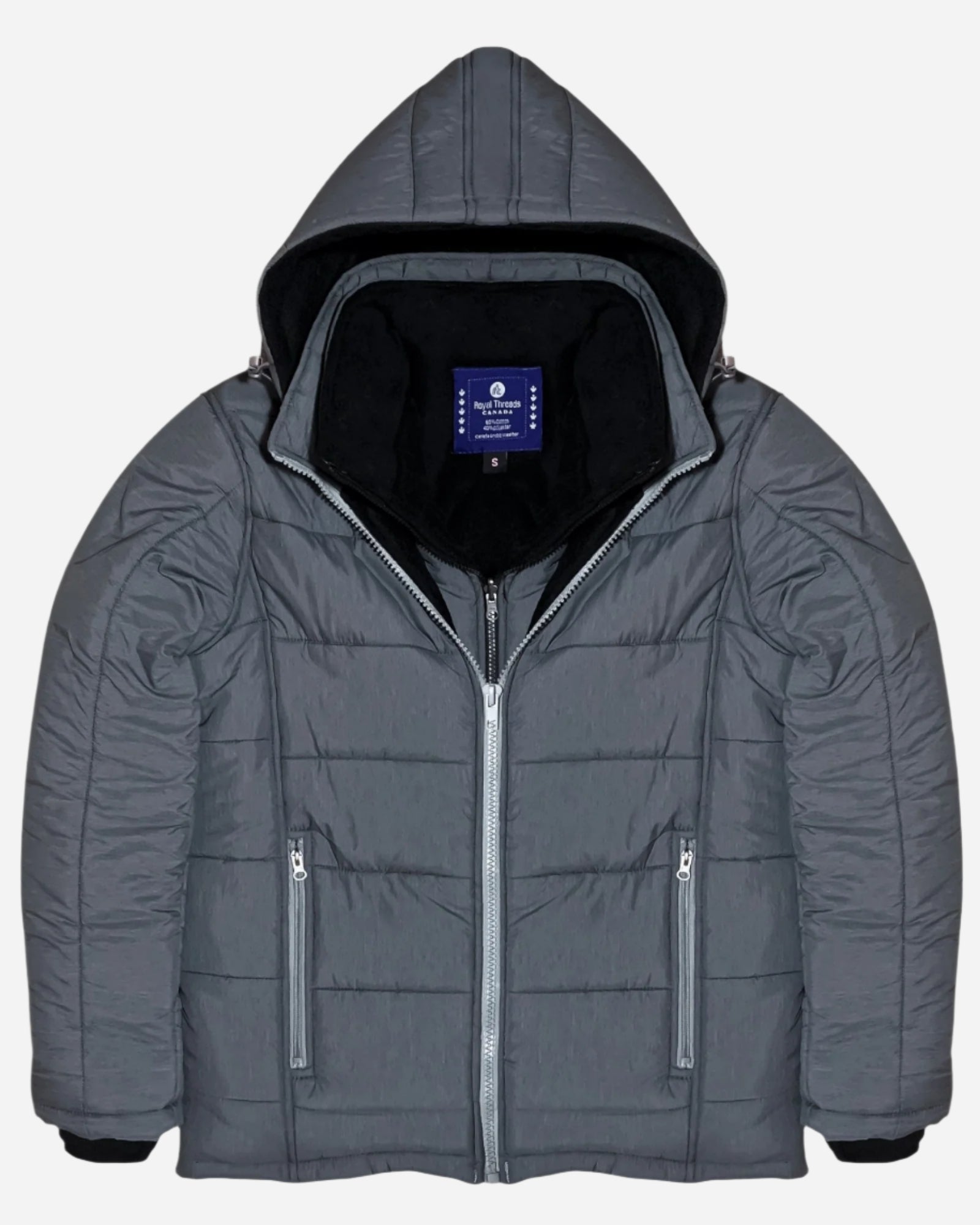 Men's Heavy Padded Full Fleece Insulated Negative Degree Winter Coat J ...
