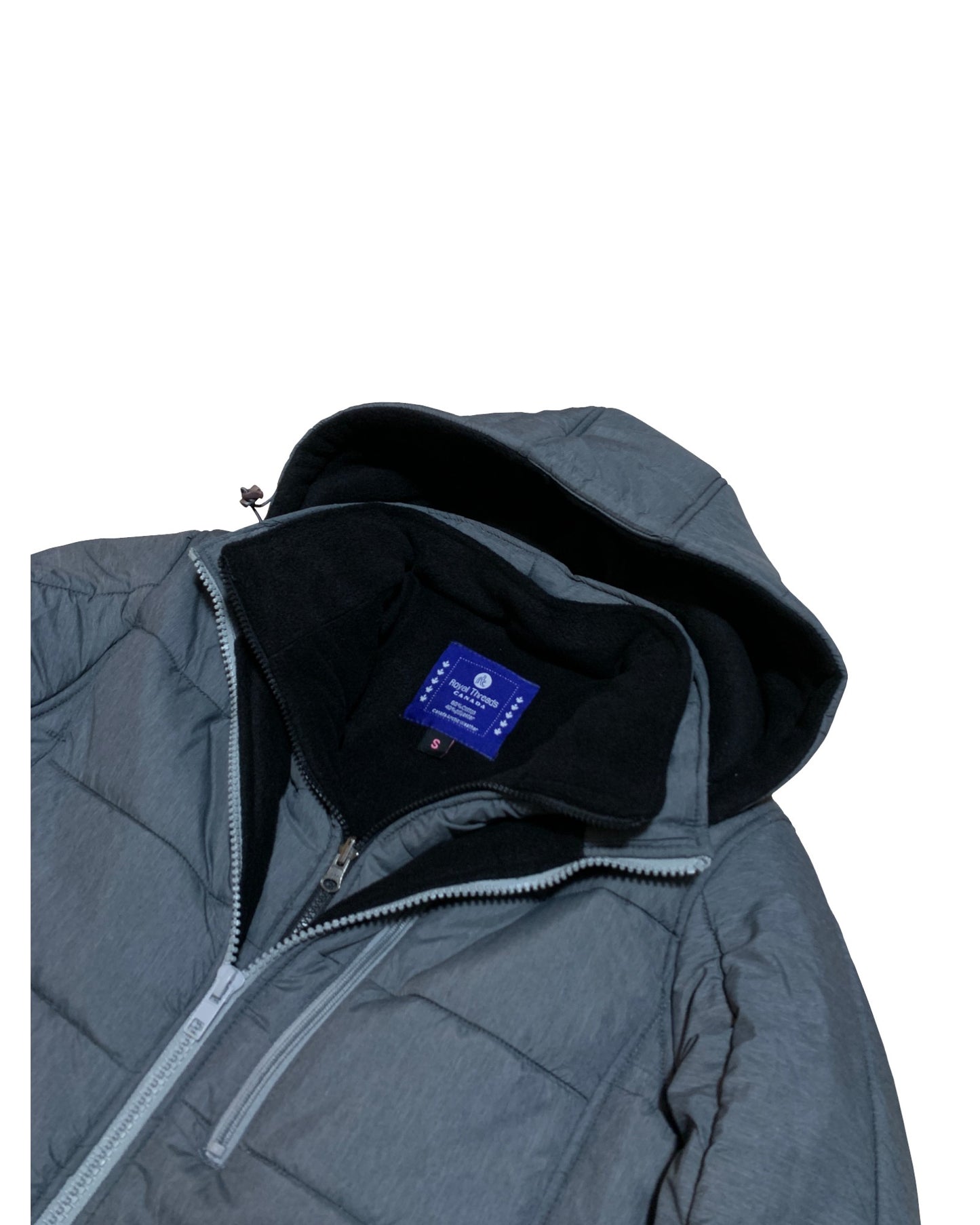 Men's Heavy Padded Full Fleece Insulated Negative Degree Winter Coat Jacket (Removable Storm Hood)