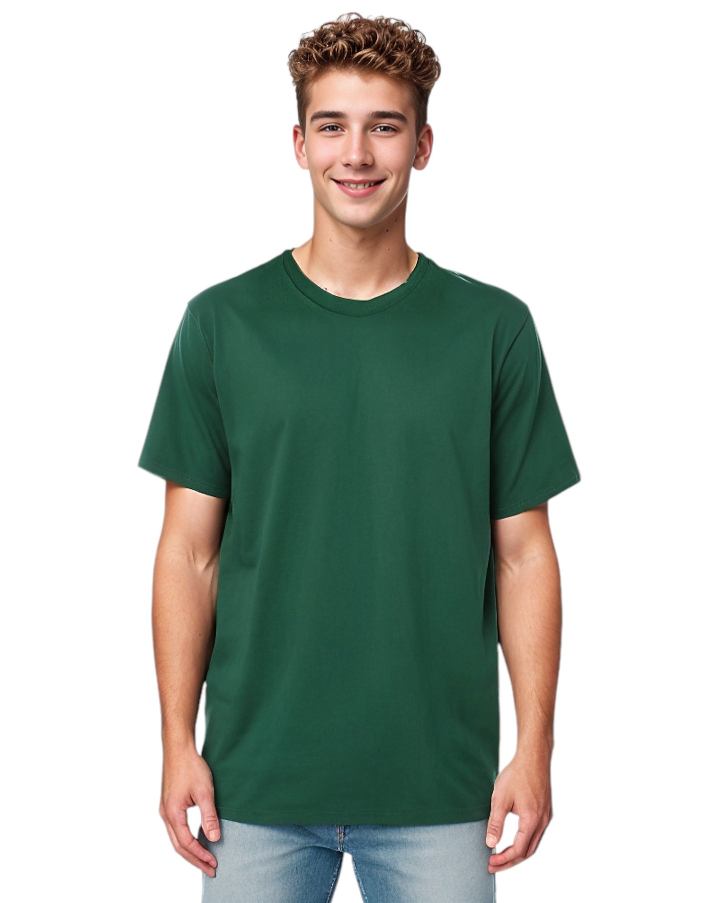 Men’s Essentials Crew Neck Short Sleeve Basics Solid T Shirt