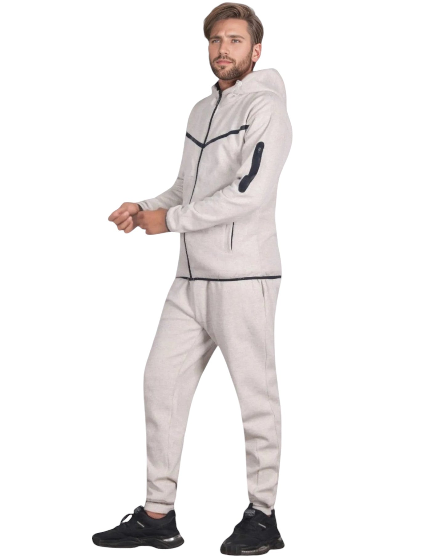 Men’s 2-Piece Sweatsuit Tech Fleece Heavy Winter Outfit