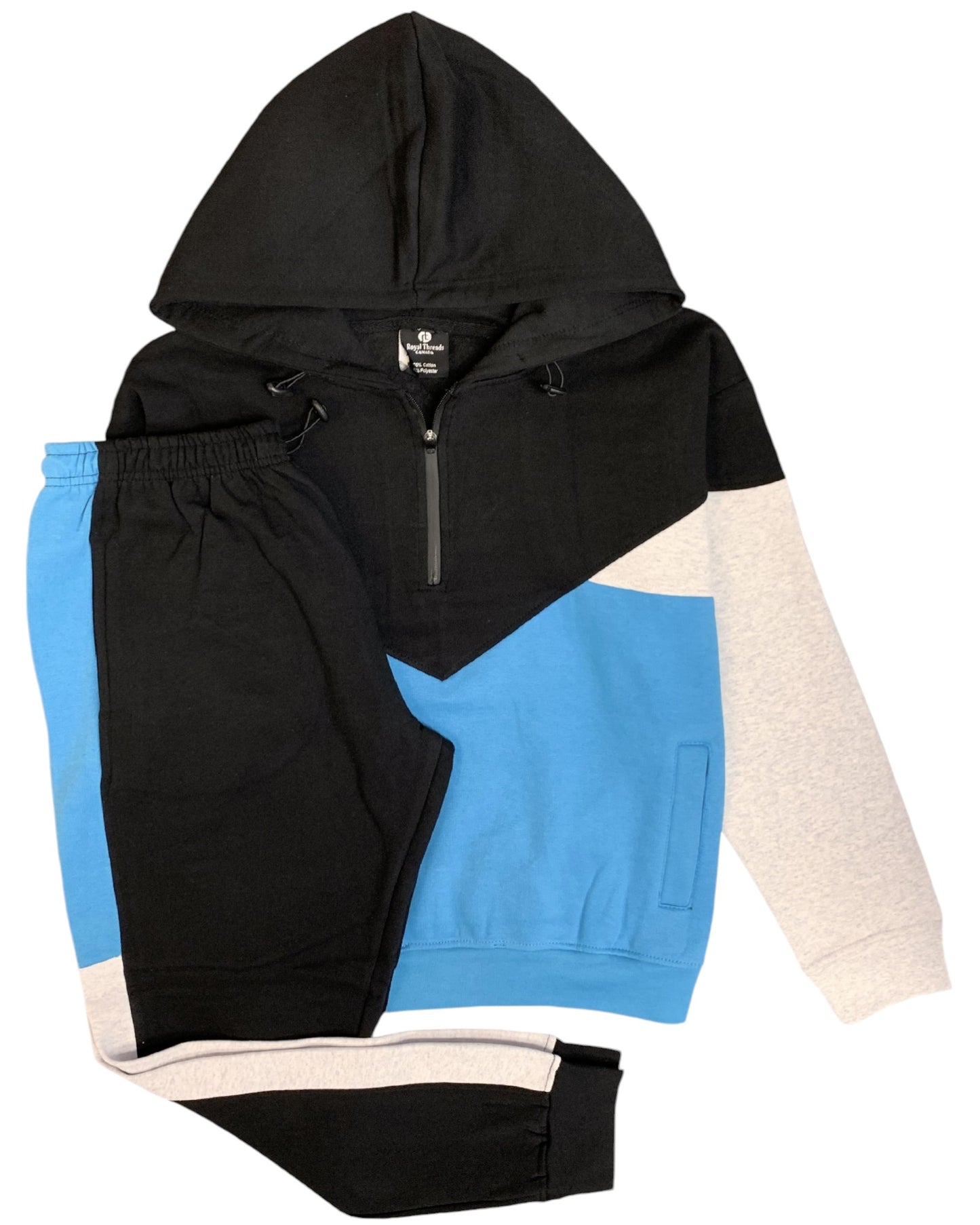 Men’s 2-Piece Quarter Zip Resilience Fleece Hoodie Sweatsuit