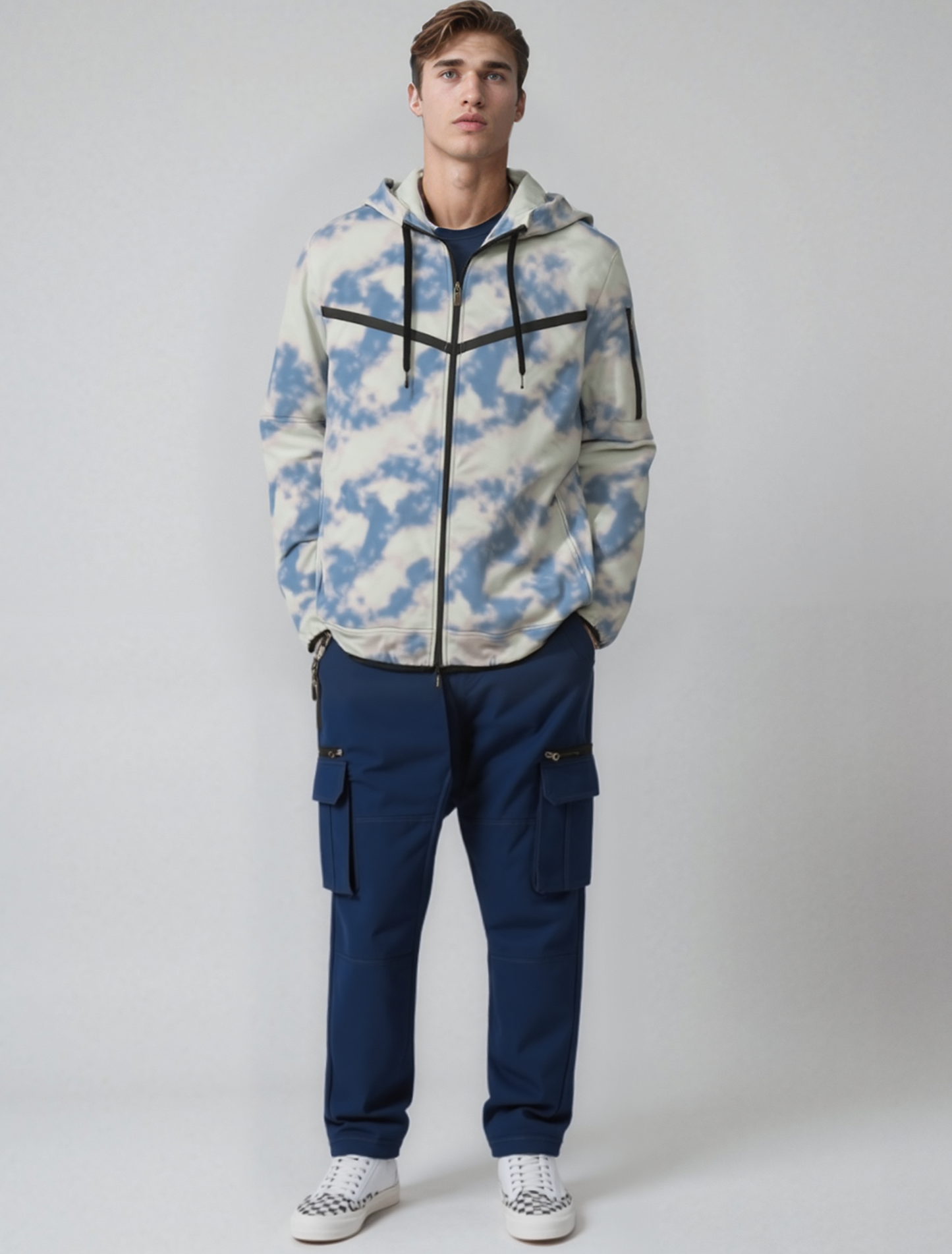 Men’s Printed Tech Fleece Spring Hoodie