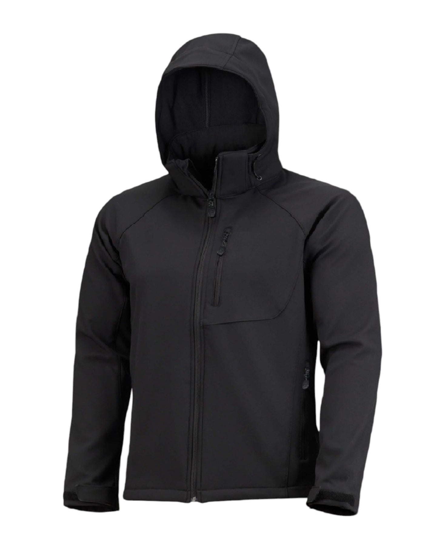 Mens' Warm Water Repellent Softshell Snowboard Jacket- Removable Hood