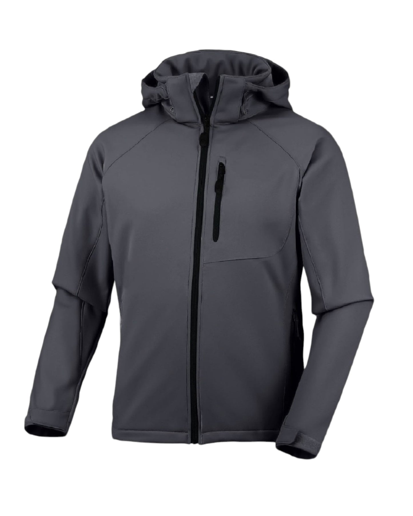 Mens' Warm Water Repellent Softshell Snowboard Jacket- Removable Hood