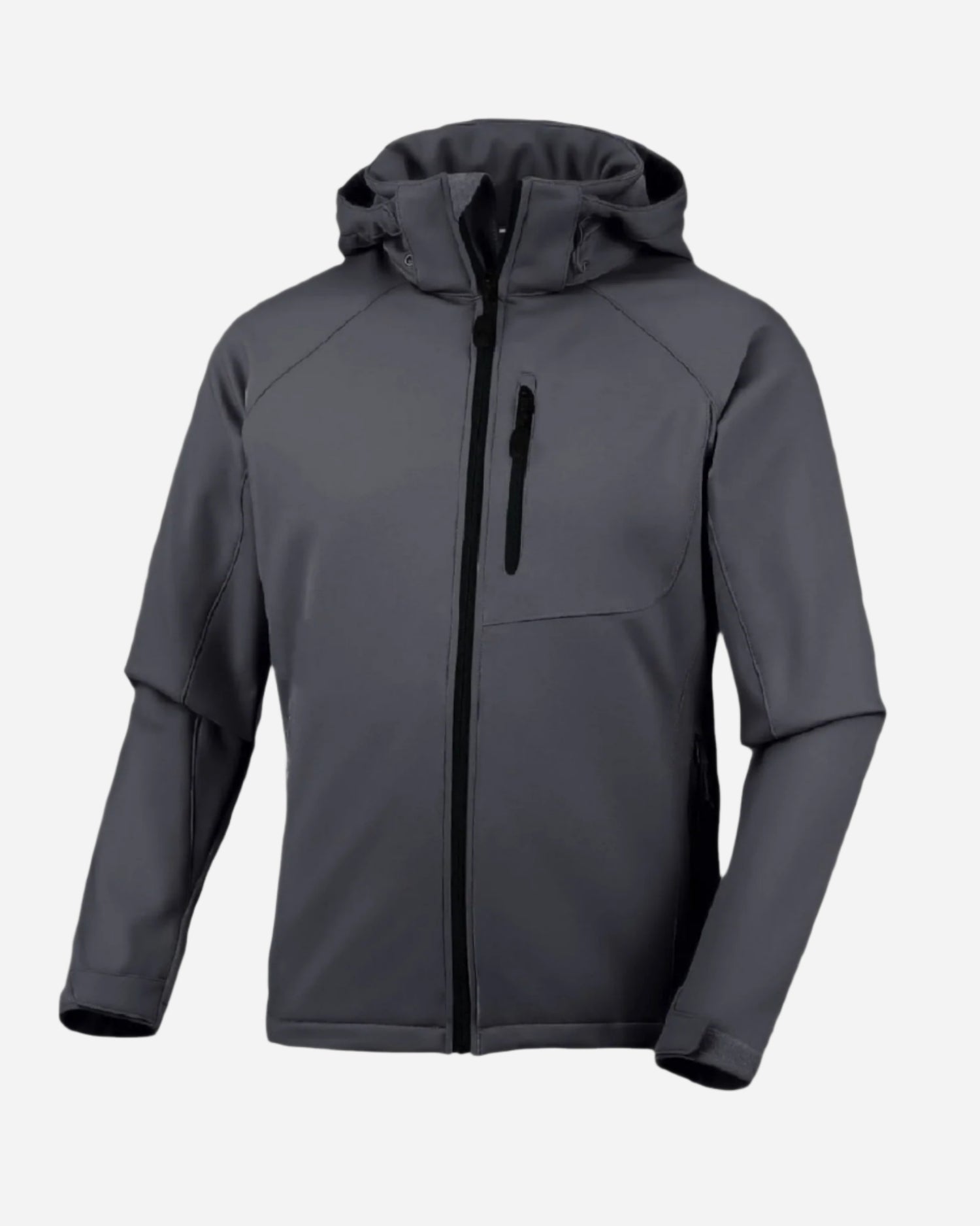 Mens' Warm Water Repellent Softshell Snowboard Jacket- Removable Hood