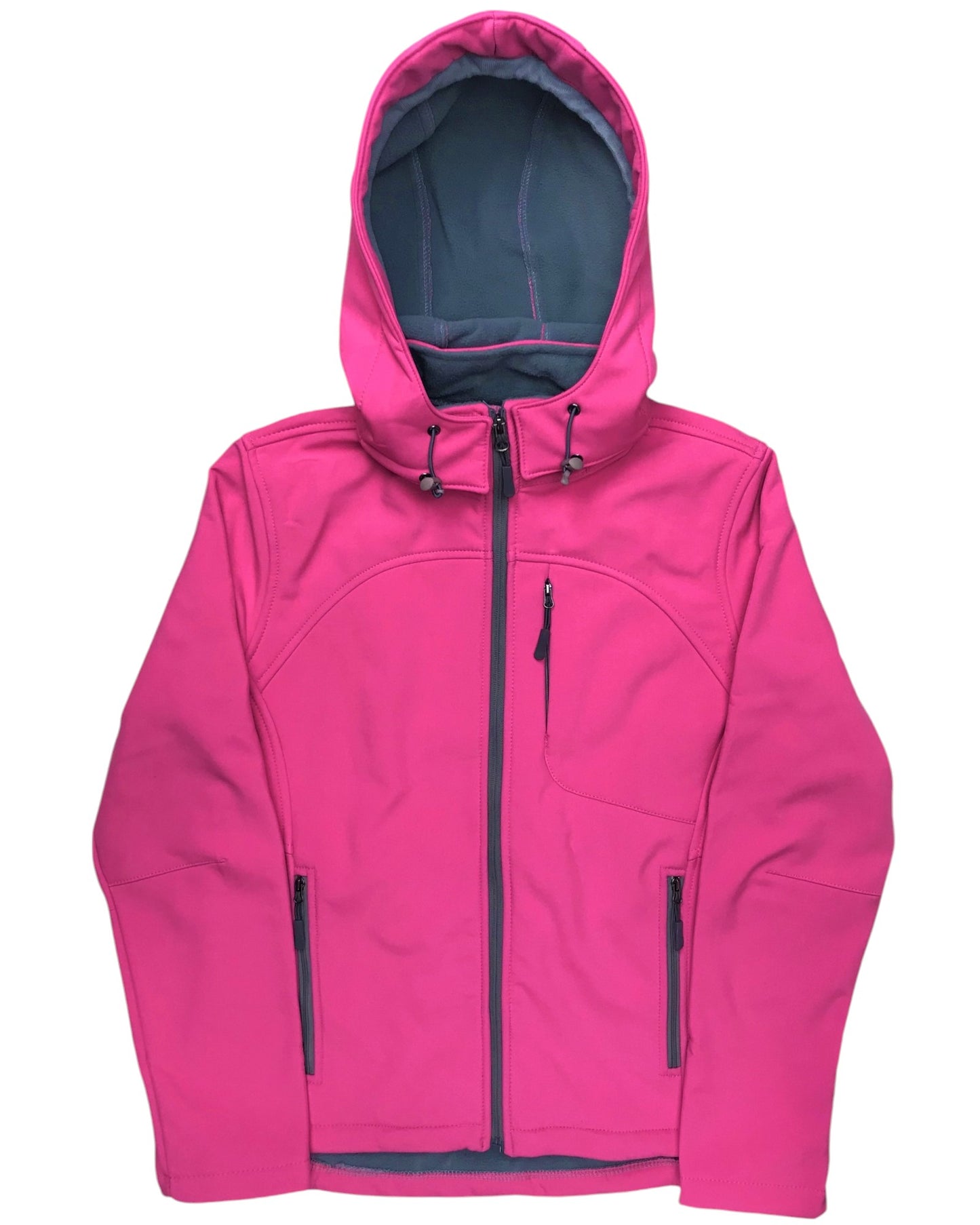 Women’s Softshell Water resistant Jacket with internal fleece lining and removable hood