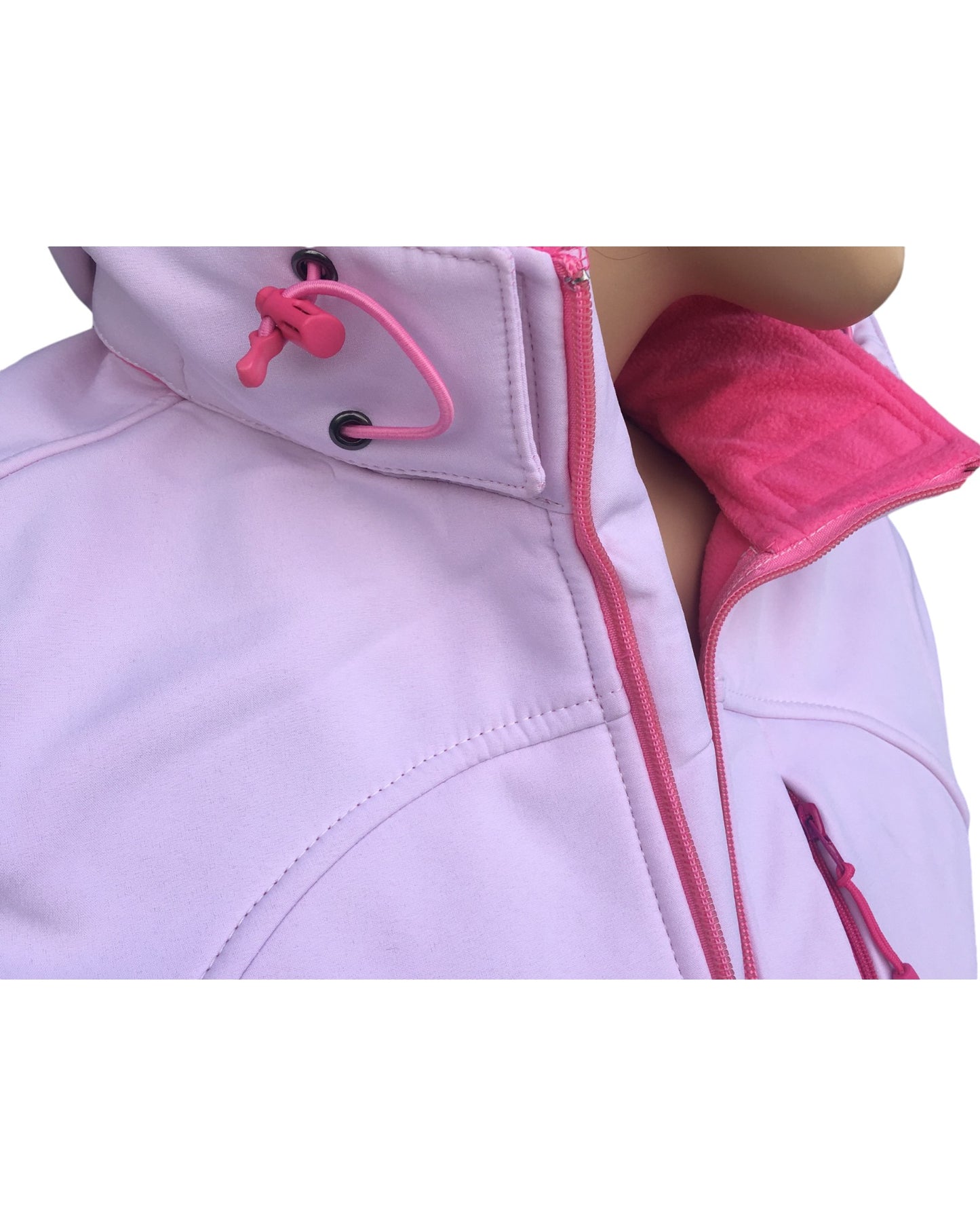 Women’s Softshell Water resistant Jacket with internal fleece lining and removable hood