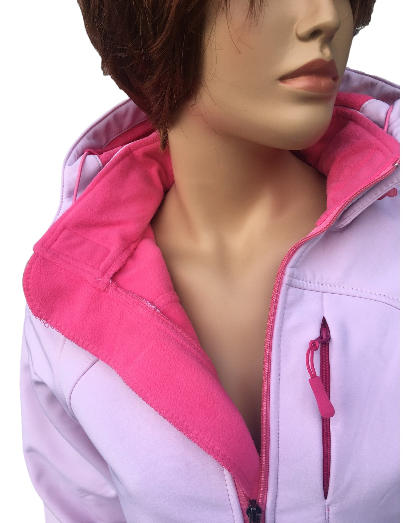 Women’s Softshell Water resistant Jacket with internal fleece lining and removable hood