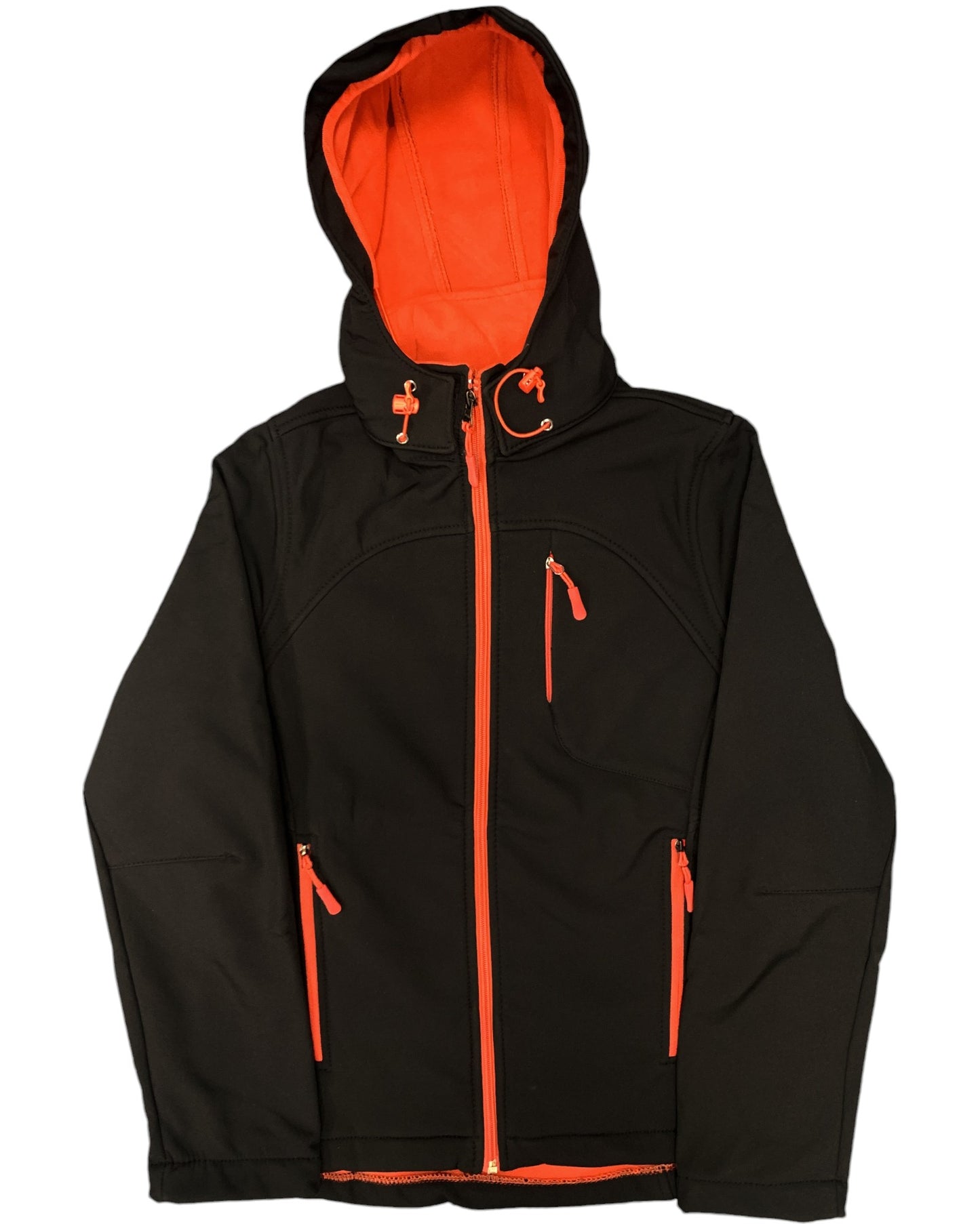 Women’s Softshell Water resistant Jacket with internal fleece lining and removable hood