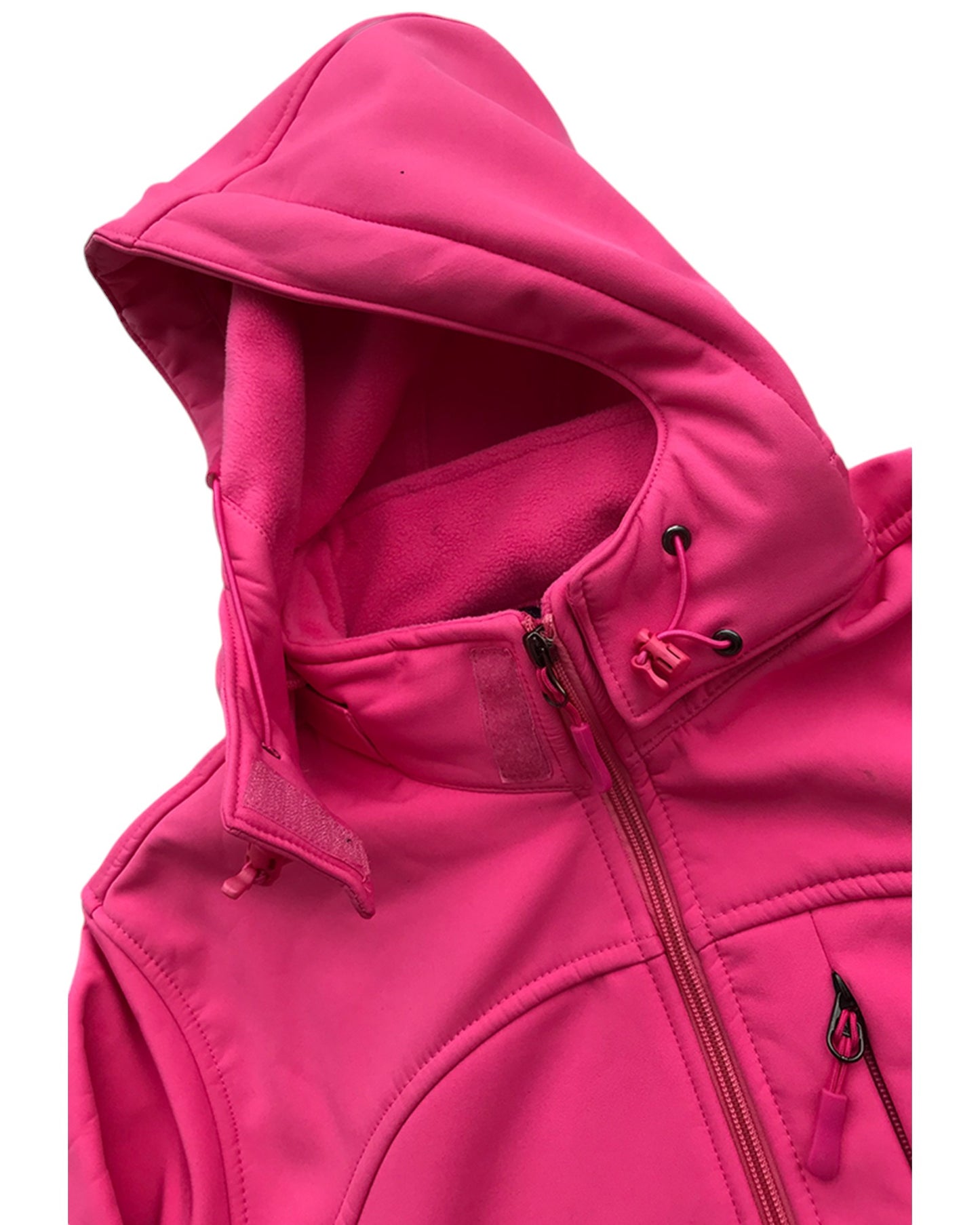 Women’s Softshell Water resistant Jacket with internal fleece lining and removable hood