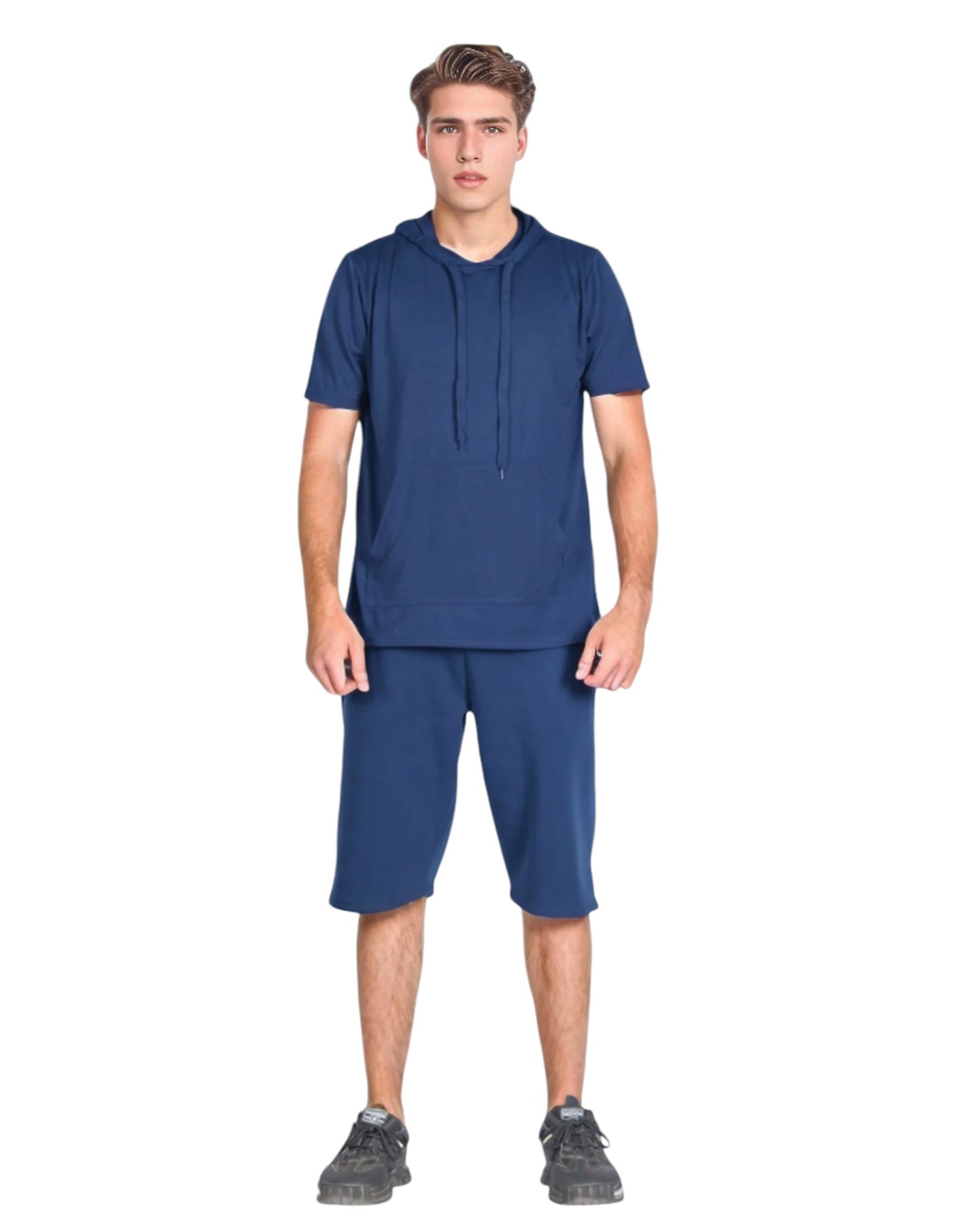 Men’s 2 Piece Solid Color Regular Fit Shorts Set Summer Outfit