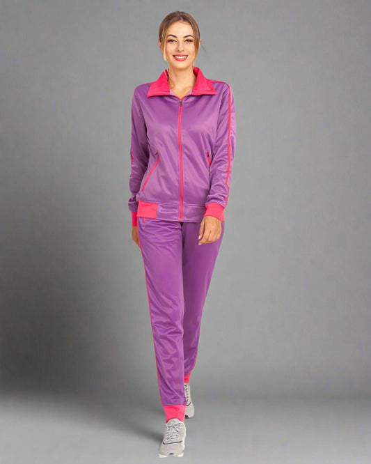 Women's 2-Piece Sunshine Jogger Tracksuit Track Jacket and Track Pants