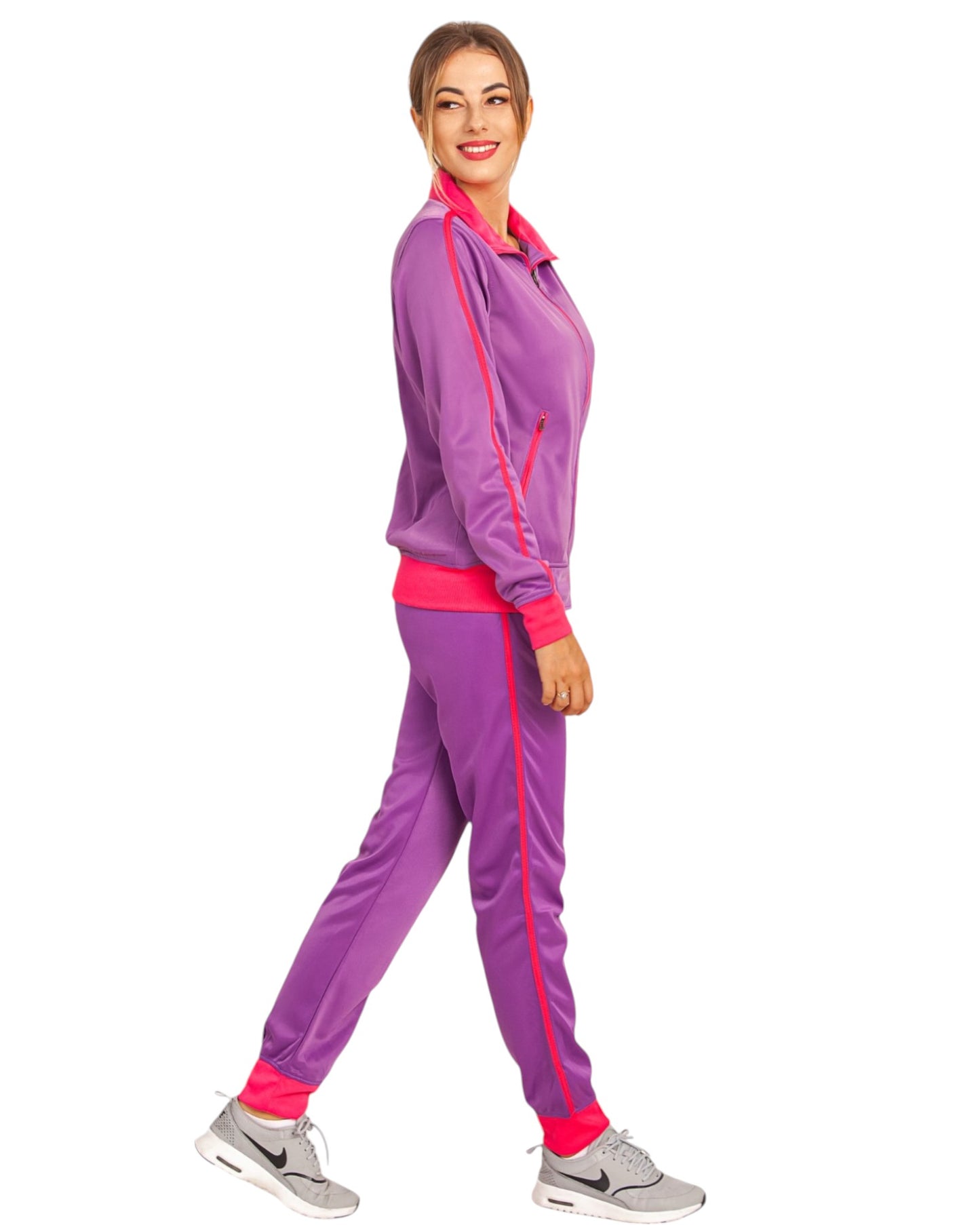 Women's 2-Piece Sunshine Jogger Tracksuit Track Jacket and Track Pants