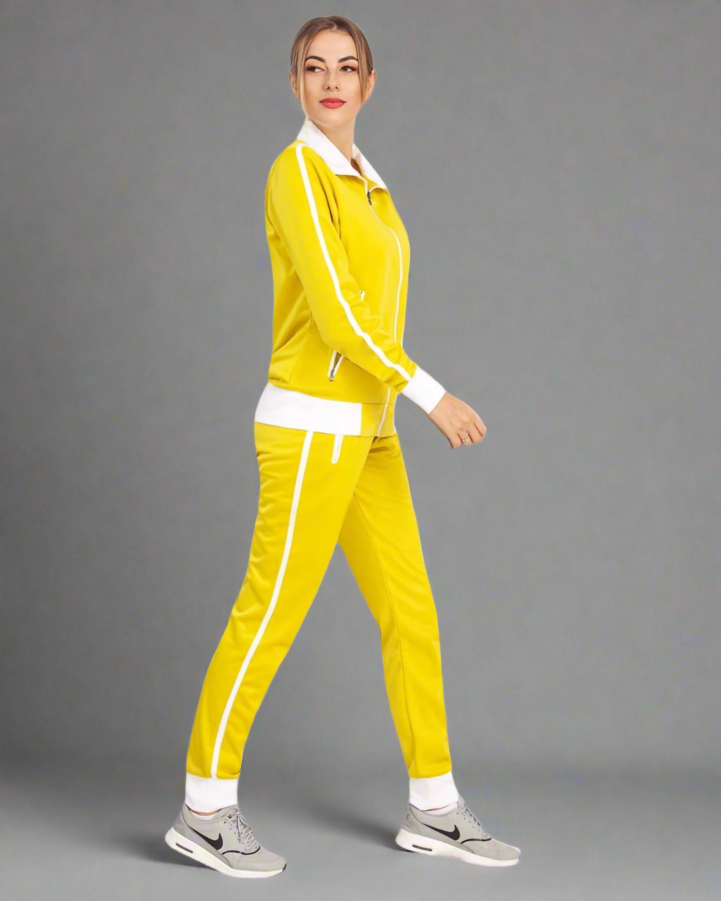Women's 2-Piece Sunshine Jogger Tracksuit Track Jacket and Track Pants