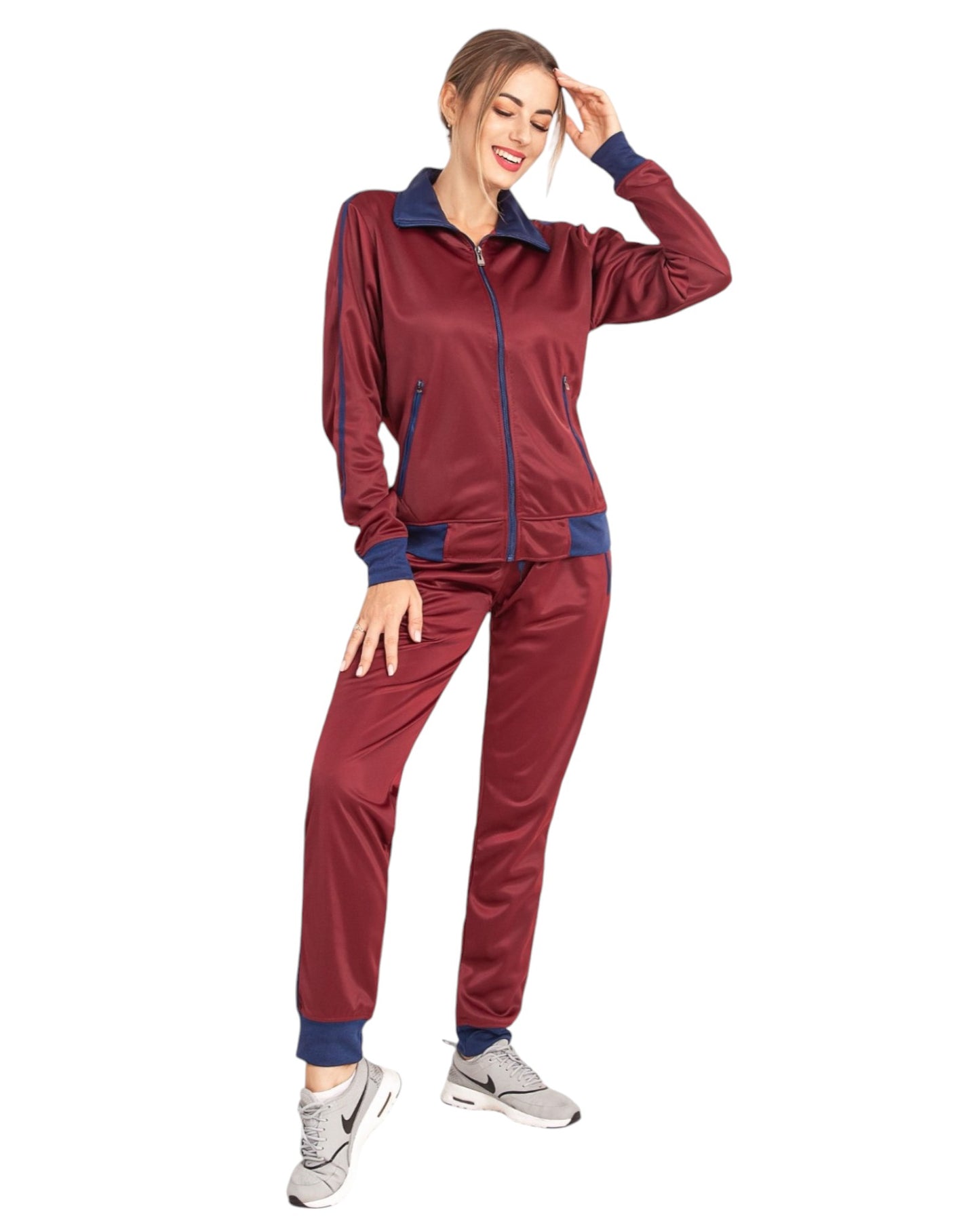 Women's 2-Piece Sunshine Jogger Tracksuit Track Jacket and Track Pants