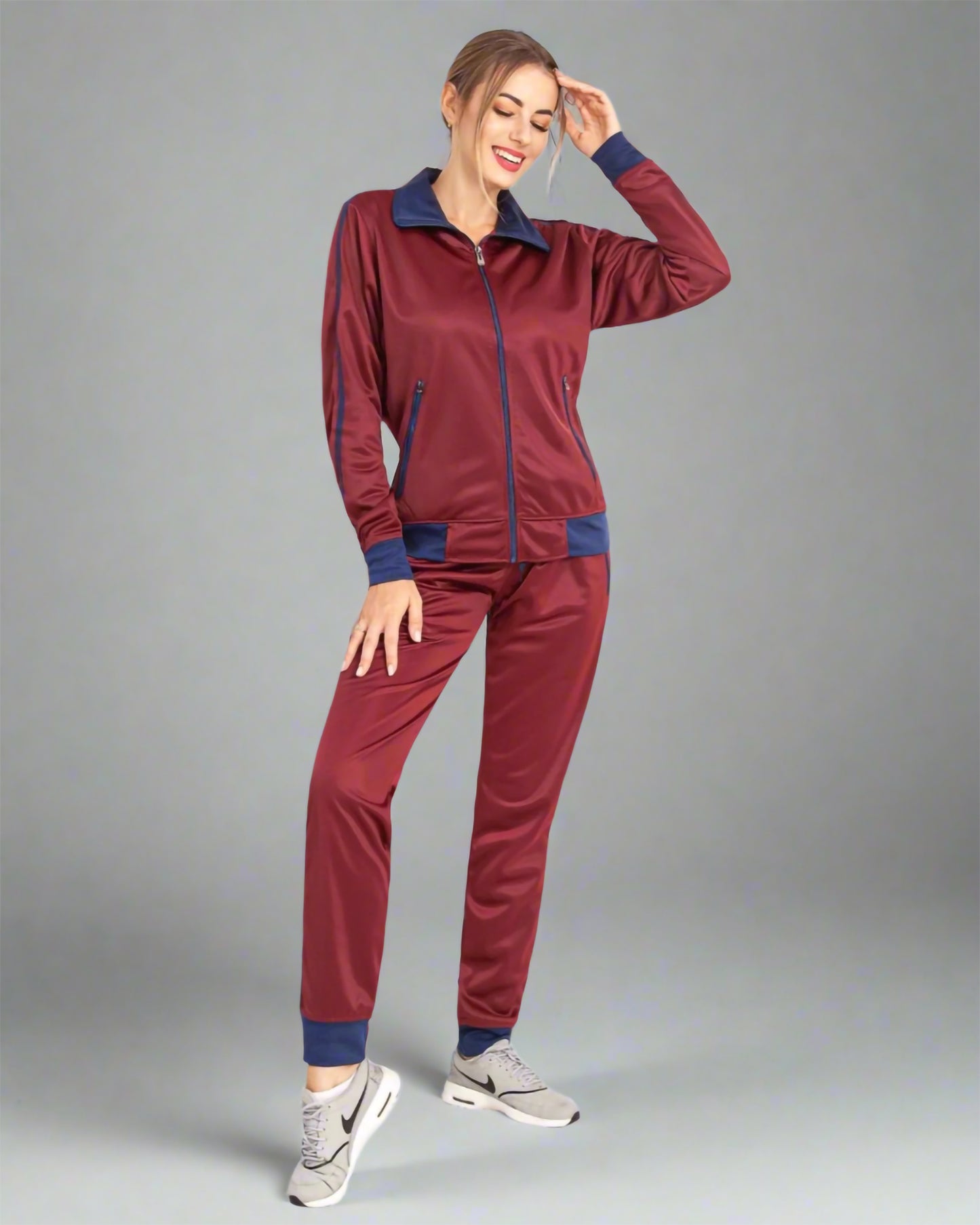Women's 2-Piece Sunshine Jogger Tracksuit Track Jacket and Track Pants
