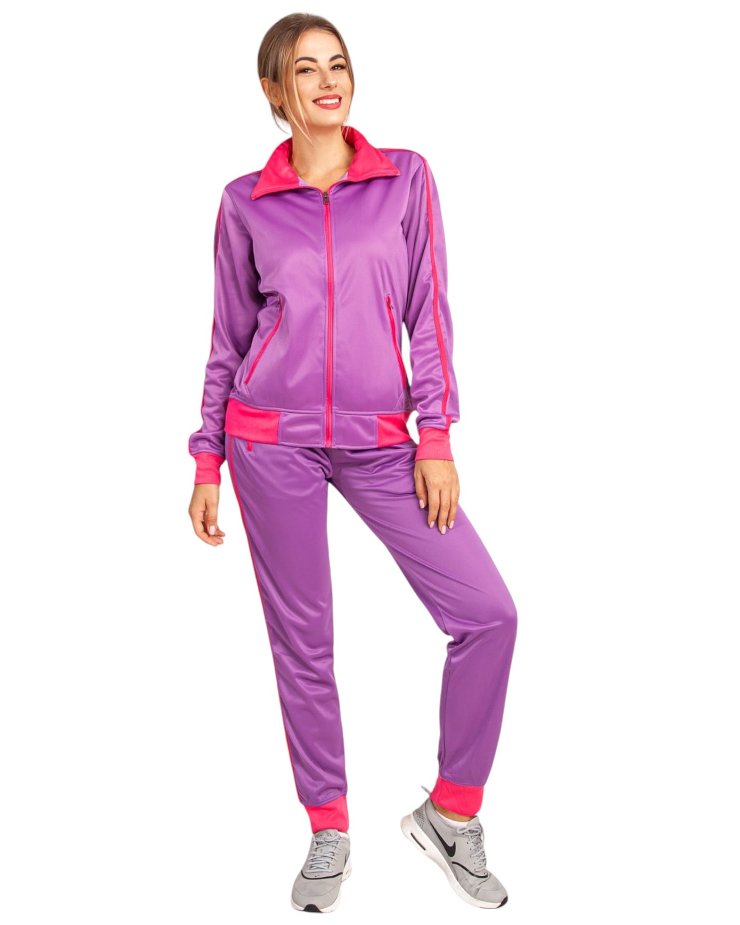 Women's 2-Piece Sunshine Jogger Tracksuit Track Jacket and Track Pants