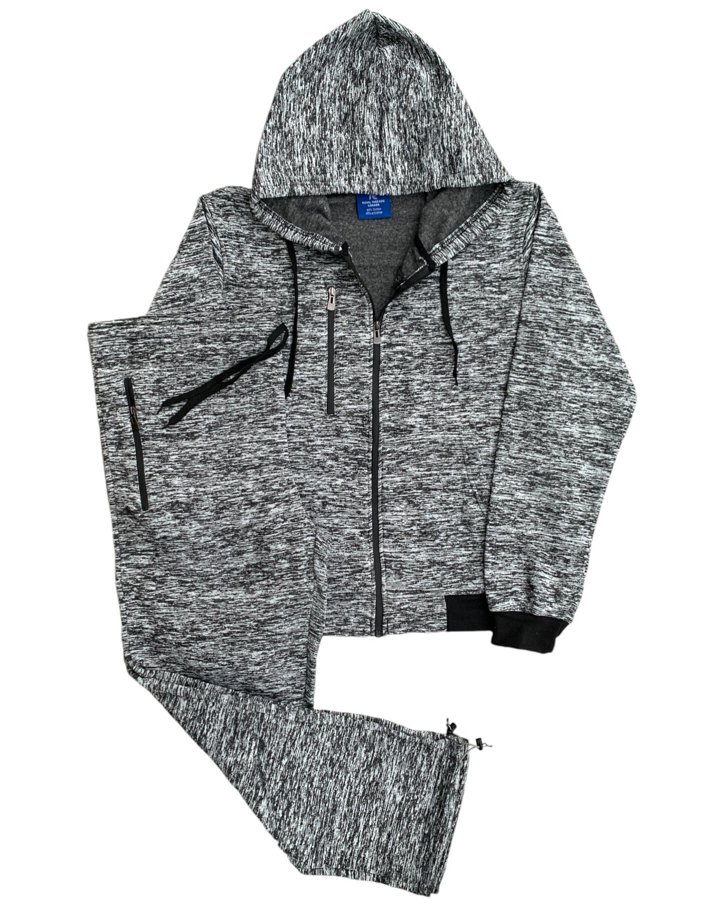 Men's Sweatsuit Soft Fleece Sweat Jacket with Sweatpants