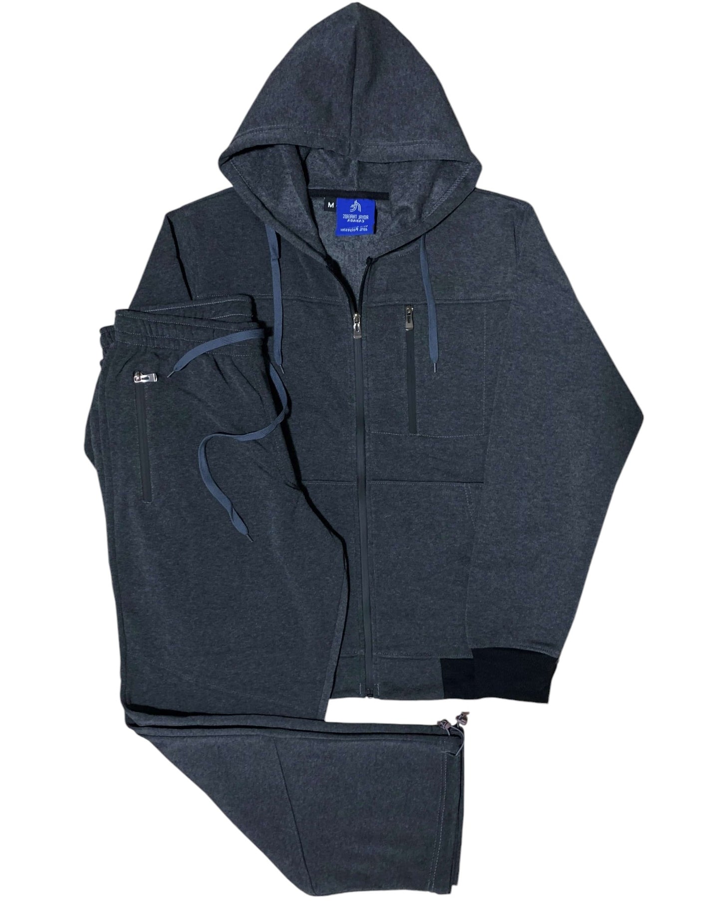 Men's Sweatsuit Soft Fleece Sweat Jacket with Sweatpants