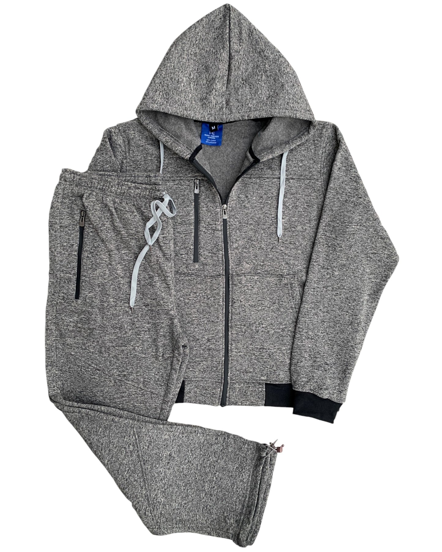 Men's Sweatsuit Soft Fleece Sweat Jacket with Sweatpants