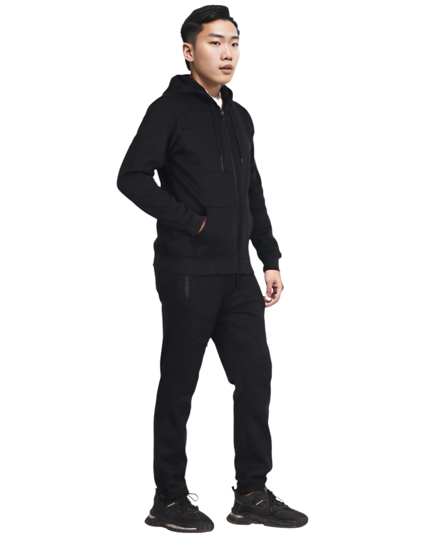 Men's Sweatsuit Soft Fleece Sweat Jacket with Sweatpants