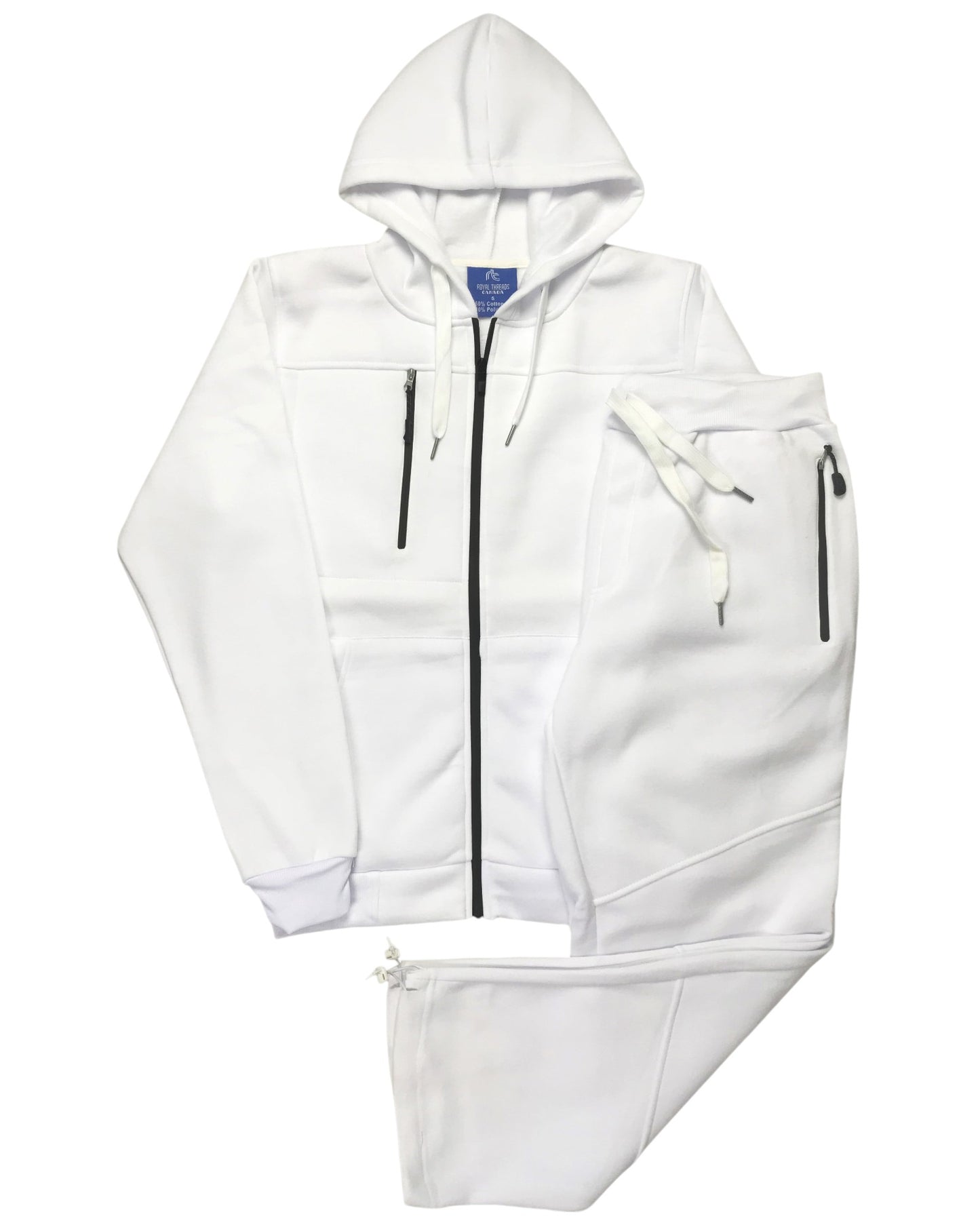 Men's Sweatsuit Soft Fleece Sweat Jacket with Sweatpants