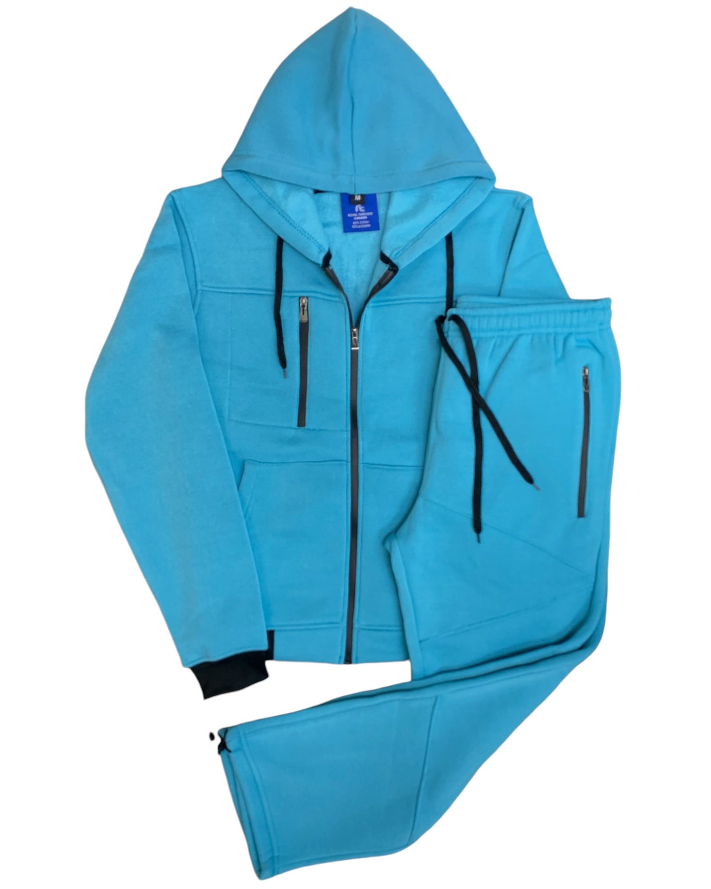 Men's Sweatsuit Soft Fleece Sweat Jacket with Sweatpants