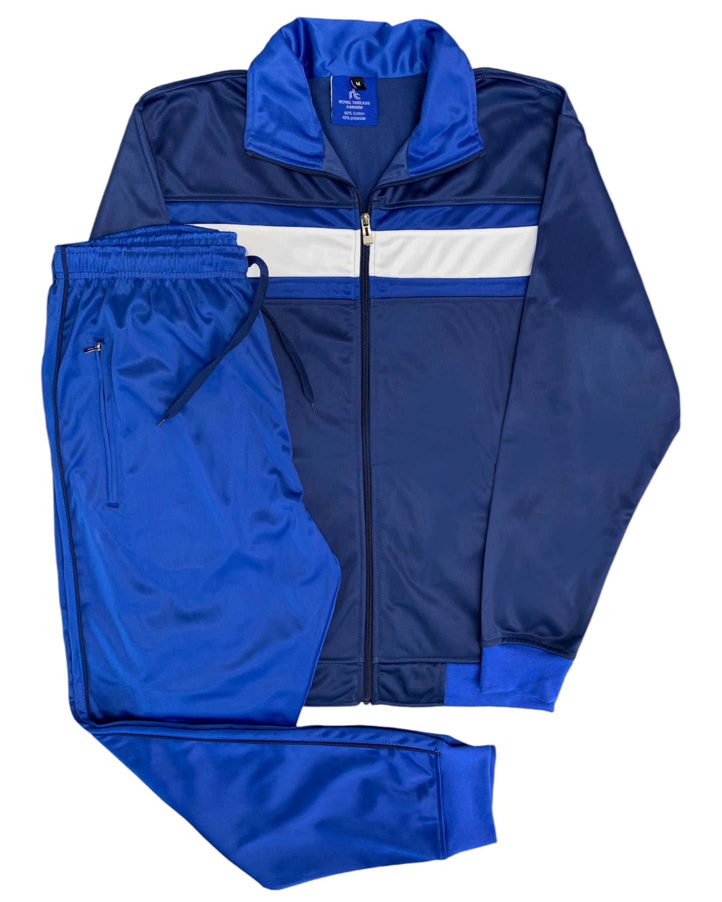 Men's Tracksuit contrast Color 2-piece Set