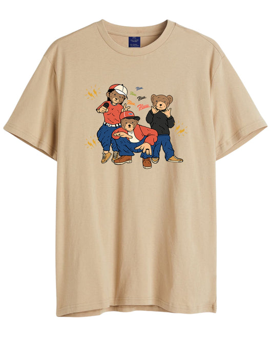 Men's 3 Stooges Graphic Printed Cotton T-shirt