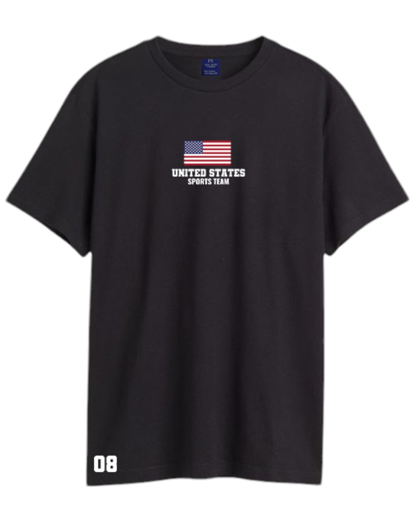 Men USA Sports Flag Print Cotton Tshirt