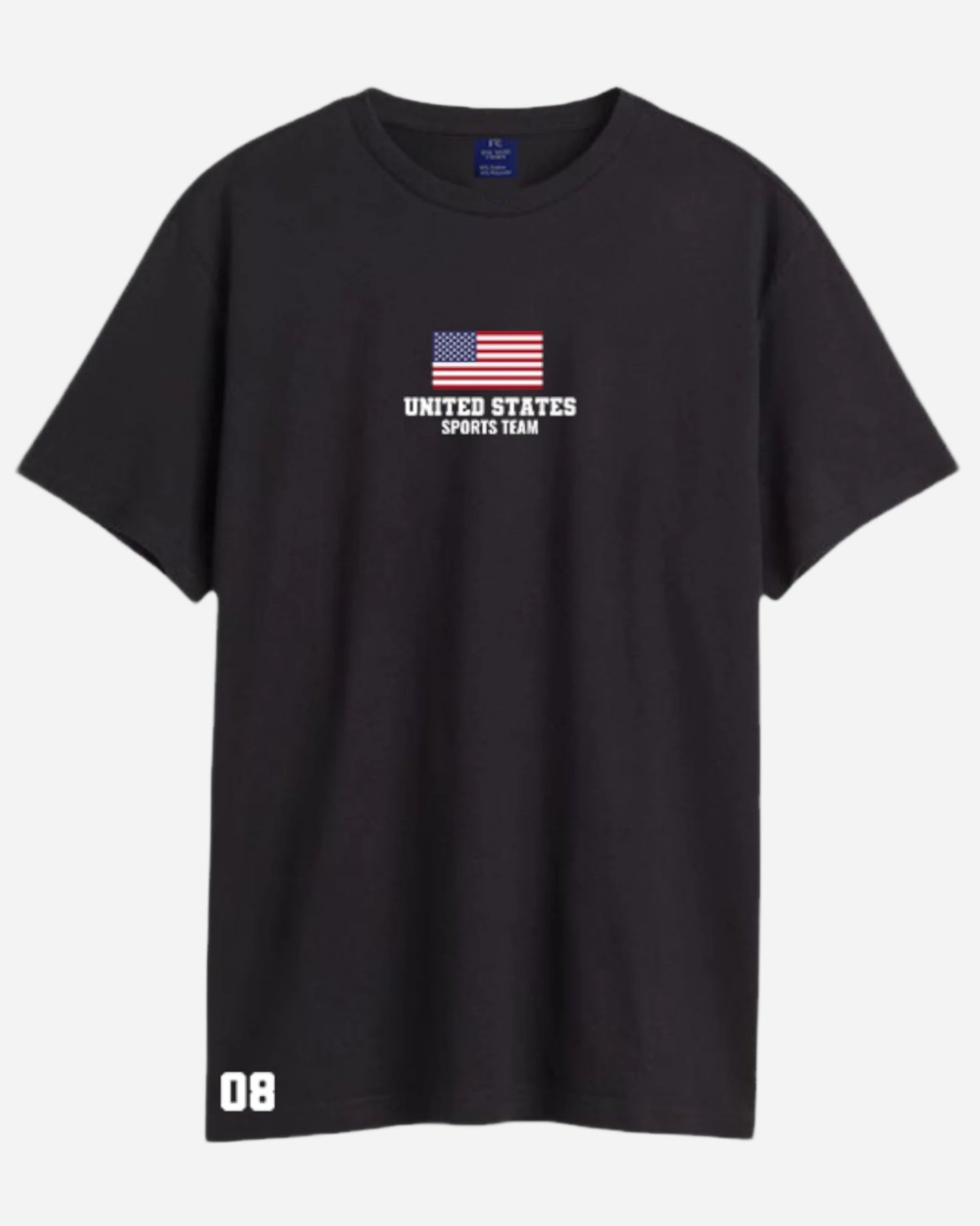 Men USA Sports Flag Print Cotton Tshirt