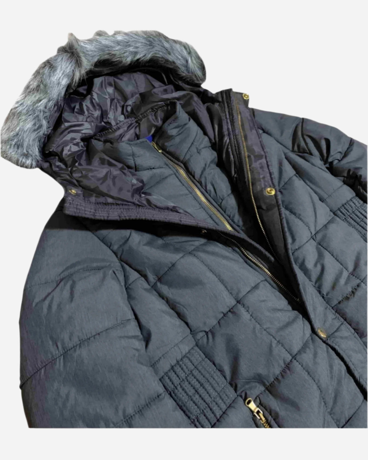 Women’s Warm Winter Coat Puffer Jacket with Removable Fur – alternate view 5