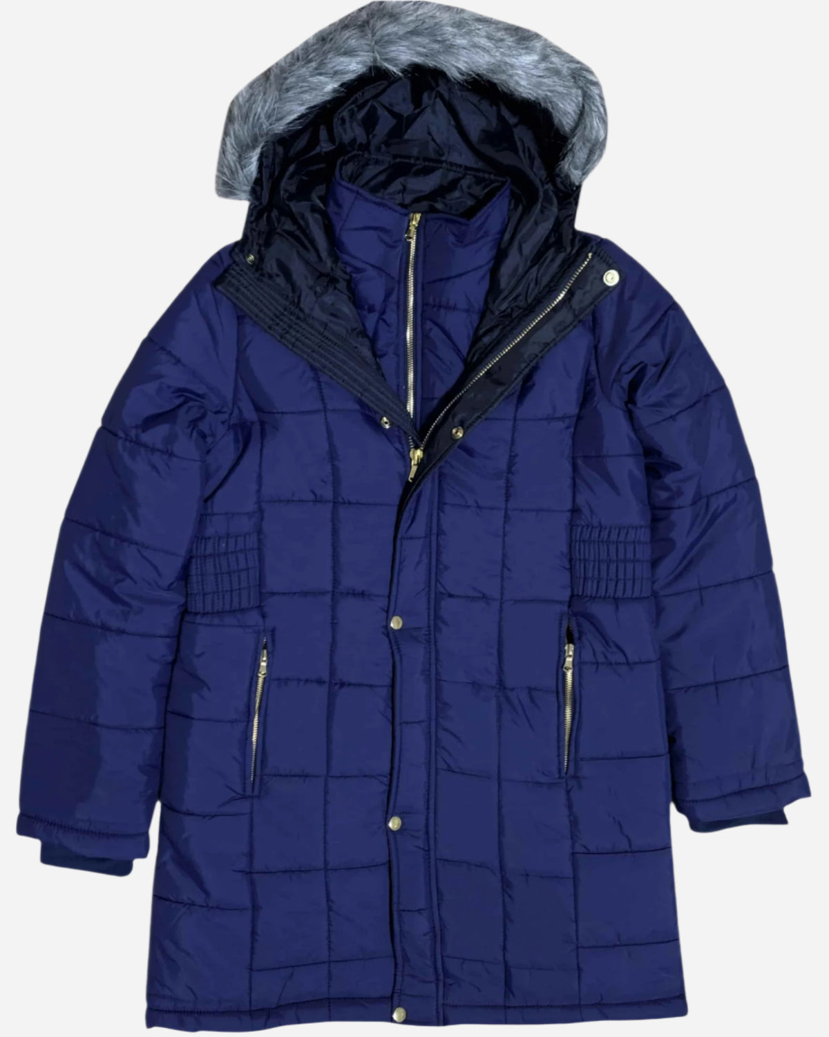Women’s Warm Winter Coat Puffer Jacket with Removable Fur – alternate view 6