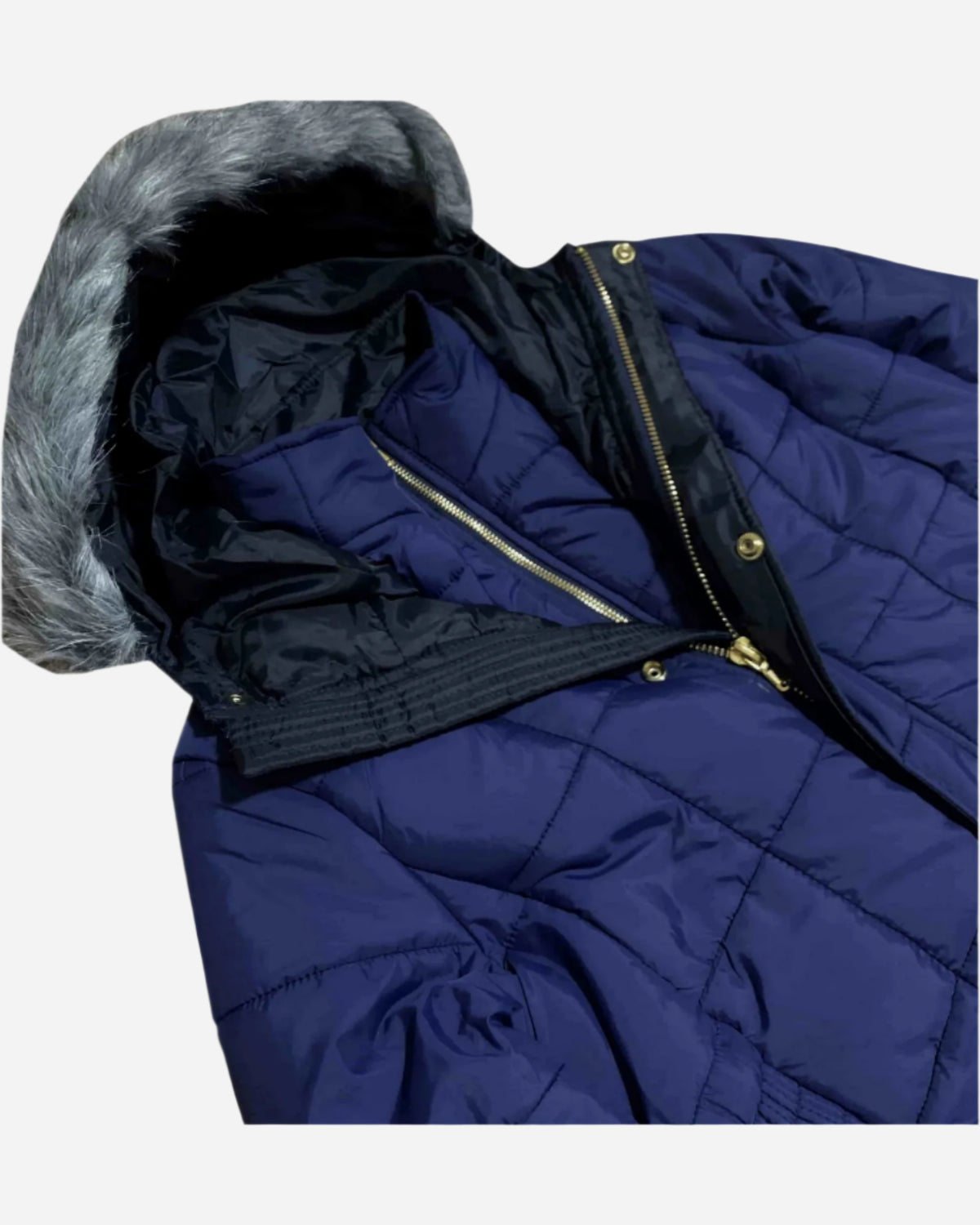 Women’s Warm Winter Coat Puffer Jacket with Removable Fur – alternate view 7
