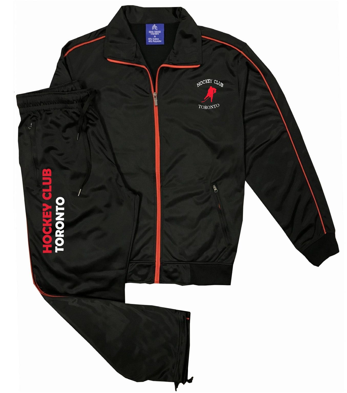 Men's Toronto Hockey Club Designer Tracksuit With Track Jacket & Jogger Track Pants