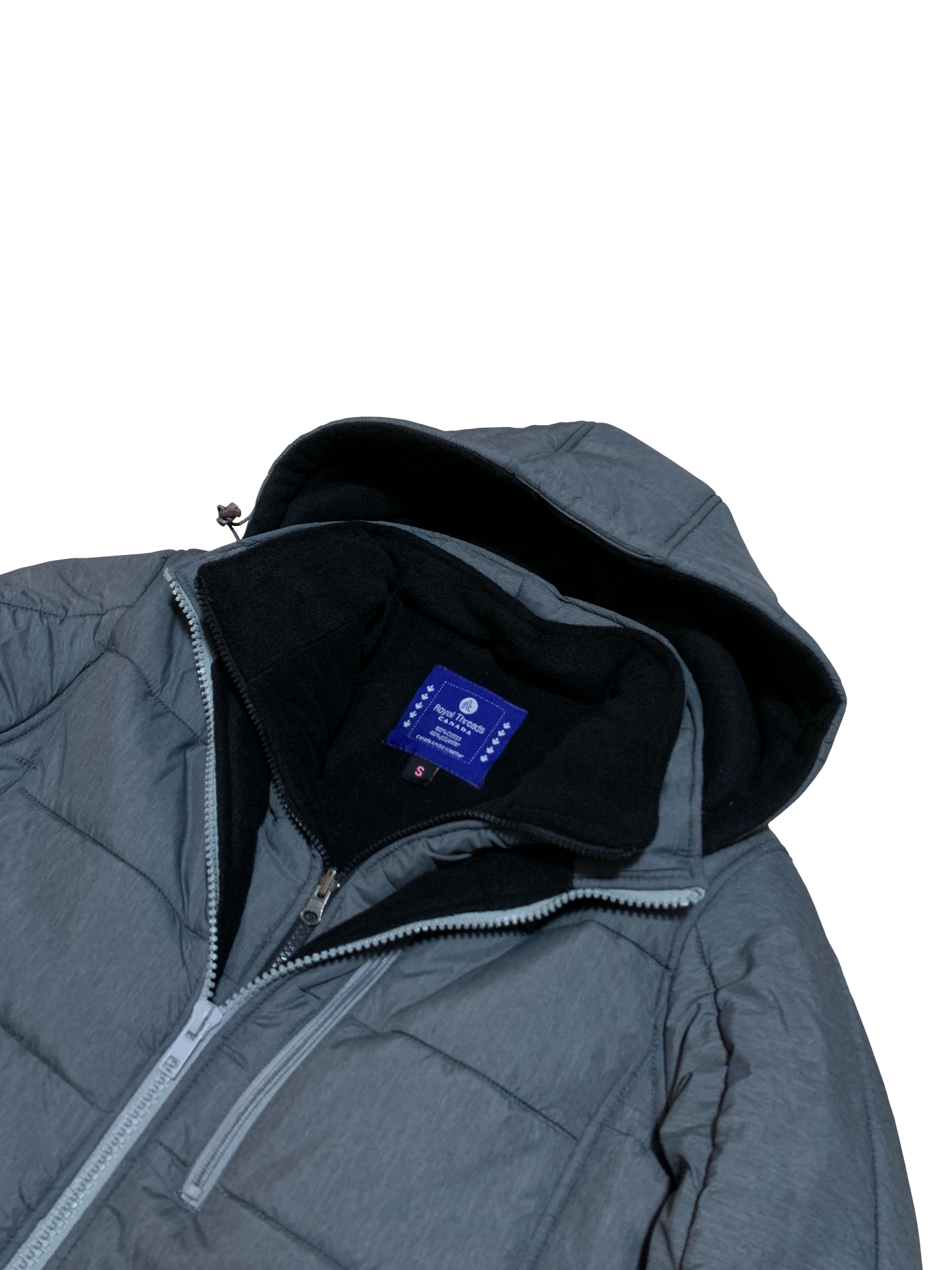 Men's Heavy Padded Full Fleece Insulated Jacket Negative Degree Canadian Winter Weather Coat with Removable Hood