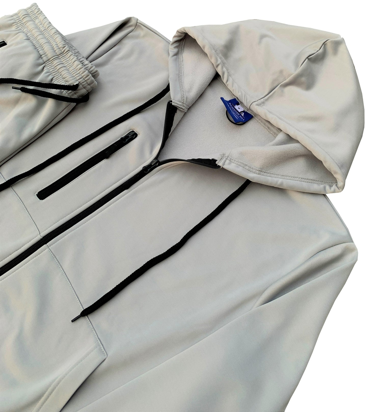 Men’s Warm Winter Tech Fleece Sweat Jacket Sweatpants Jogger Outfit