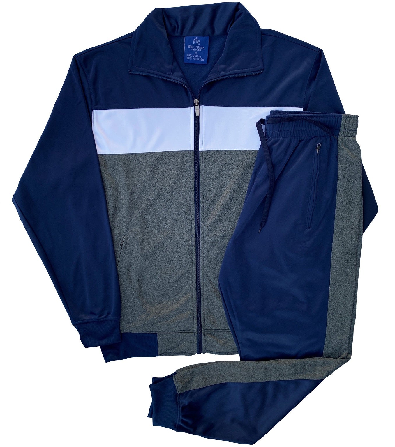 Men's Moonstone Jogger Track Jacket and Track Pants Outfit