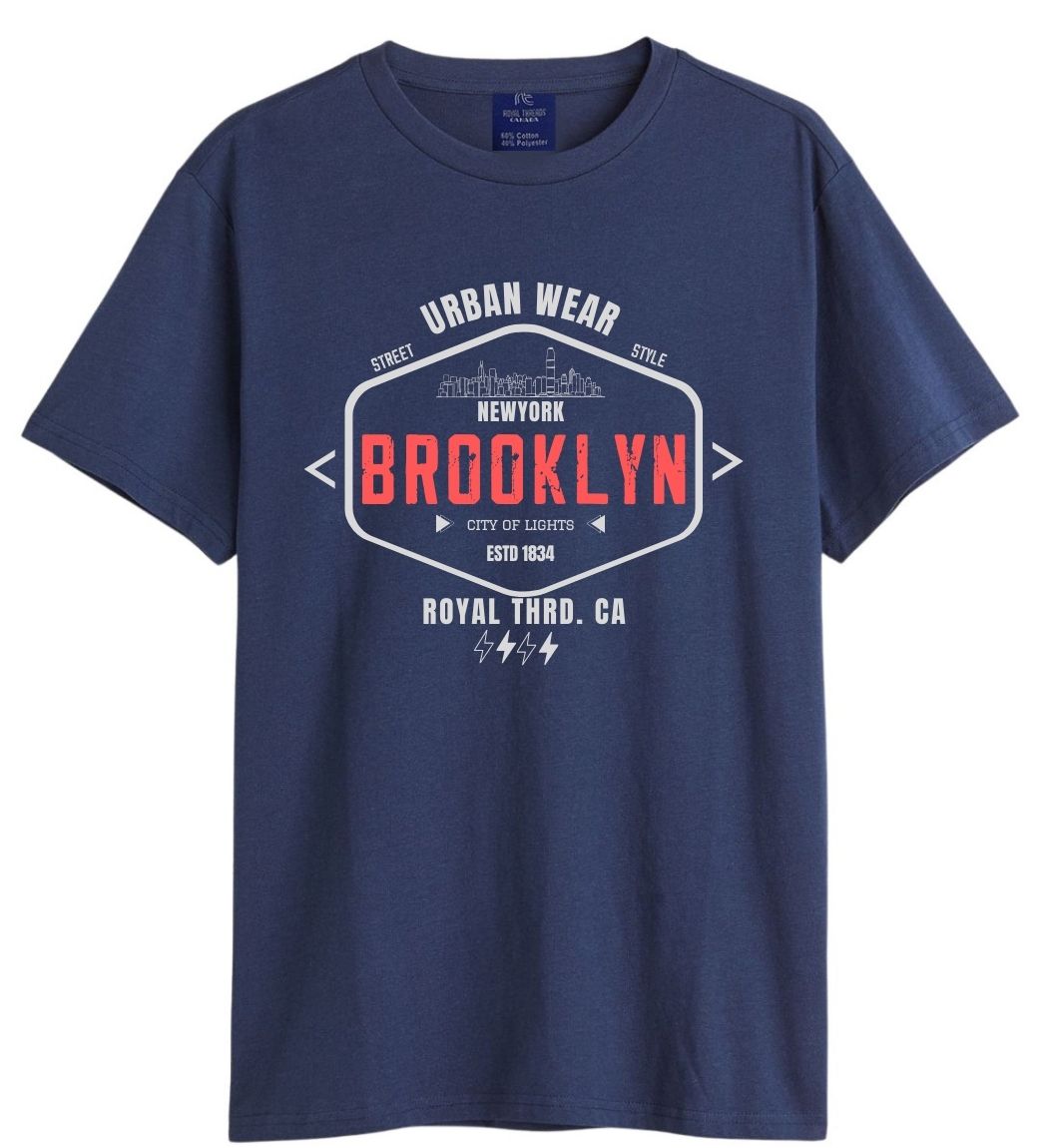 Men Brooklyn Print Summer T shirt